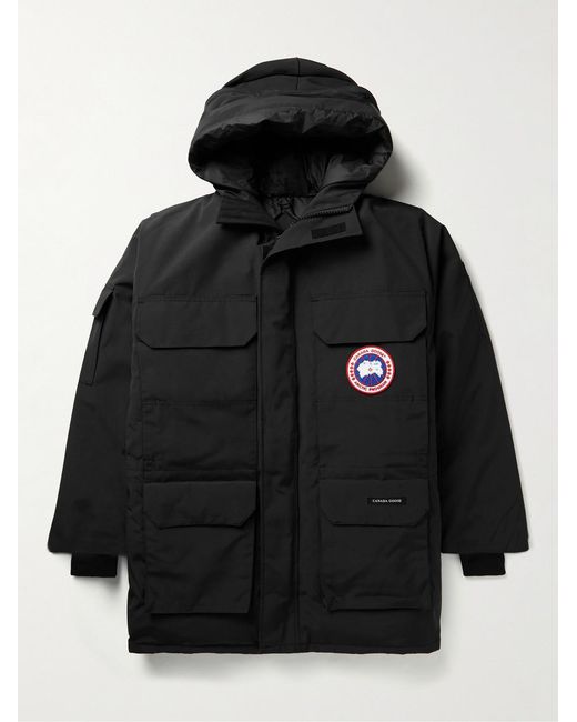 Canada Goose Black Expedition Logo-appliquéd Arctic Tech® Hooded Down Jacket for men