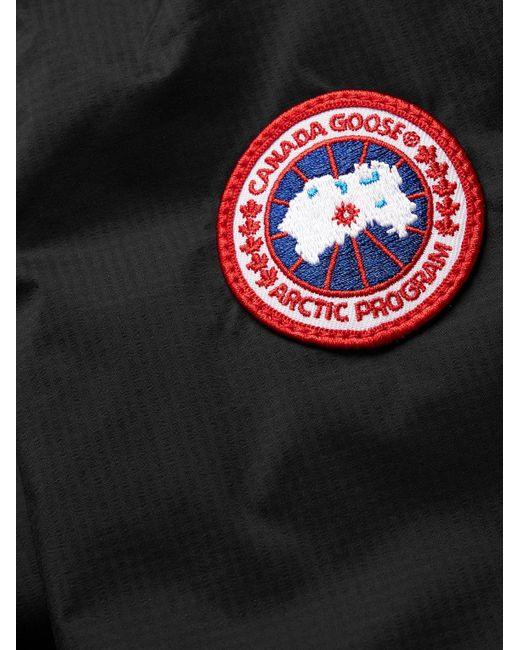 Canada Goose Black Lodge Quilted Shell Down Jacket for men