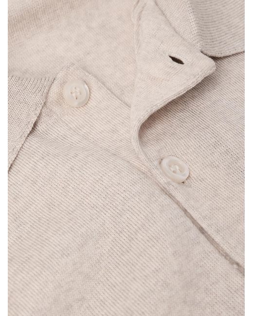 John Smedley White Belper Slim-Fit Merino Wool Polo Shirt for men