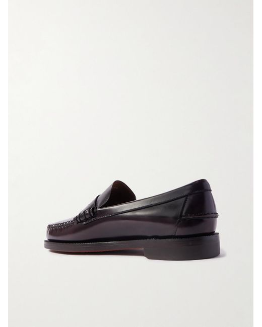 Sebago Black Classic Dan Leather Penny Loafers for men