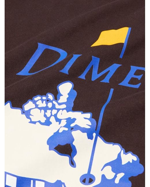 Dime Brown Masters Logo-print Cotton-jersey T-shirt for men
