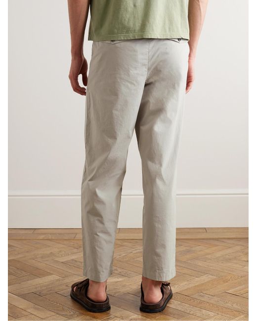 Barena White Canasta Tapered Cotton-blend Trousers for men