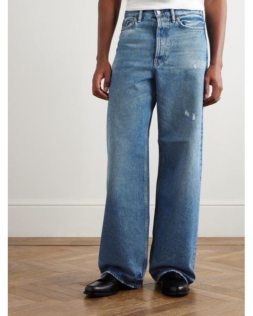 Jeans A Gamba Larga di Acne in Blue da Uomo