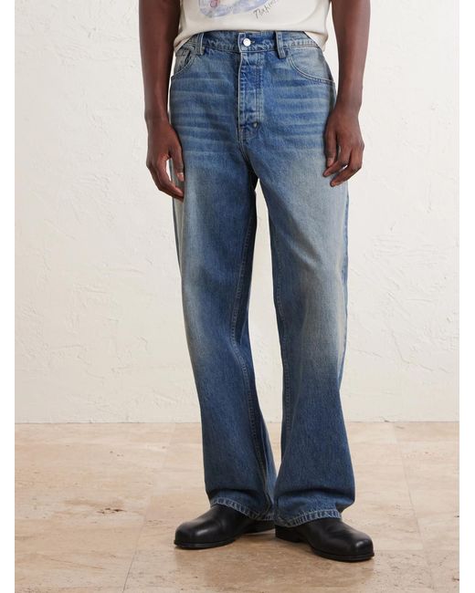 NAHMIAS Blue Wide-Leg Jeans for men