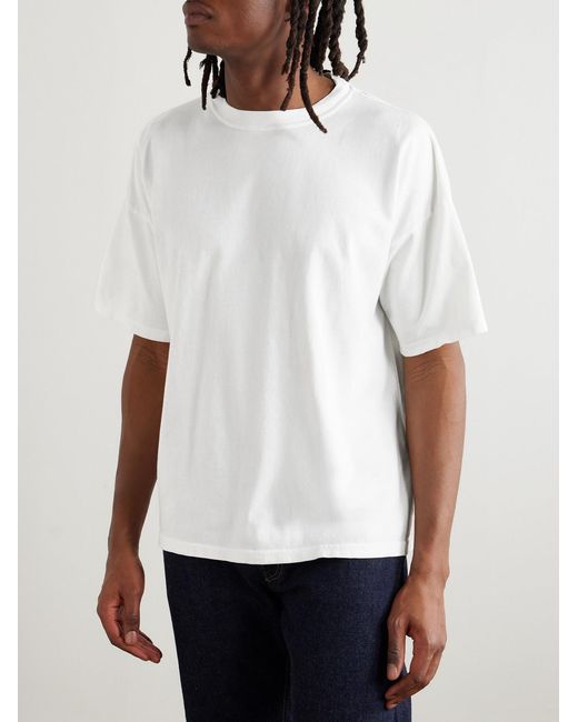 Remi Relief White Belts Printed Cotton-Jersey T-Shirt for men