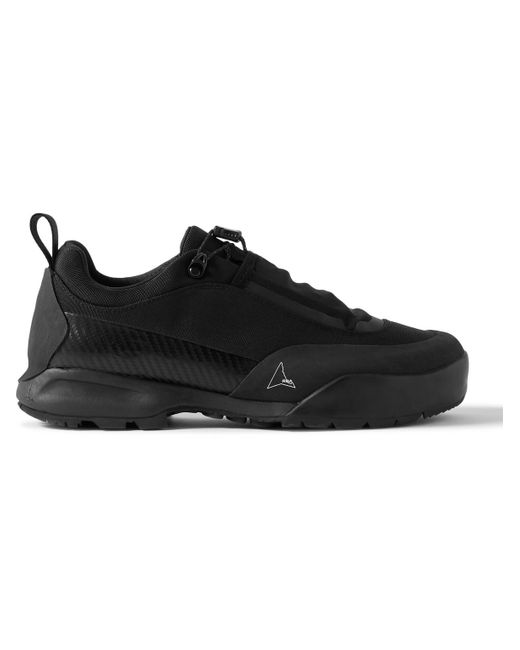 Roa Black Cingino Rubber-trimmed Nylon Hiking Sneakers for men