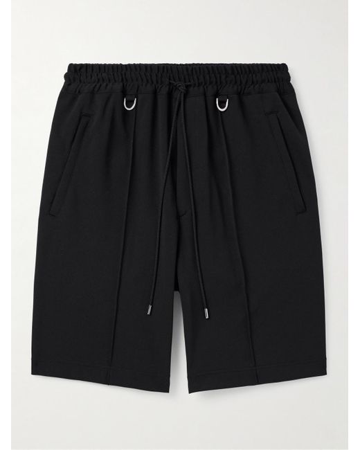 MASTERMIND WORLD Gerade geschnittene Shorts aus Jersey mit Logoprint in Black für Herren