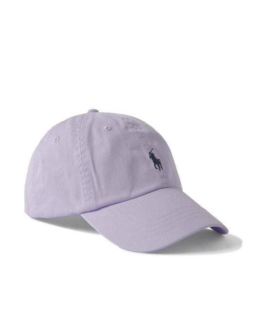 Polo Ralph Lauren Purple Logo-embroidered Cotton-twill Baseball Cap for men