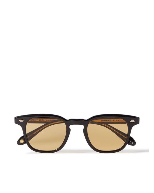 Garrett Leight Natural Sherwood D-frame Acetate Sunglasses for men