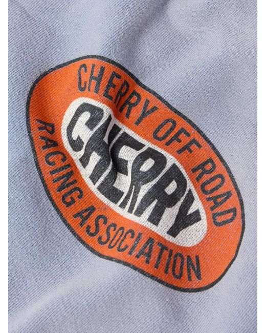 CHERRY LA Gerade geschnittene Jogginghose aus Jersey aus einer Baumwollmischung mit Applikationen und Print in Blue für Herren