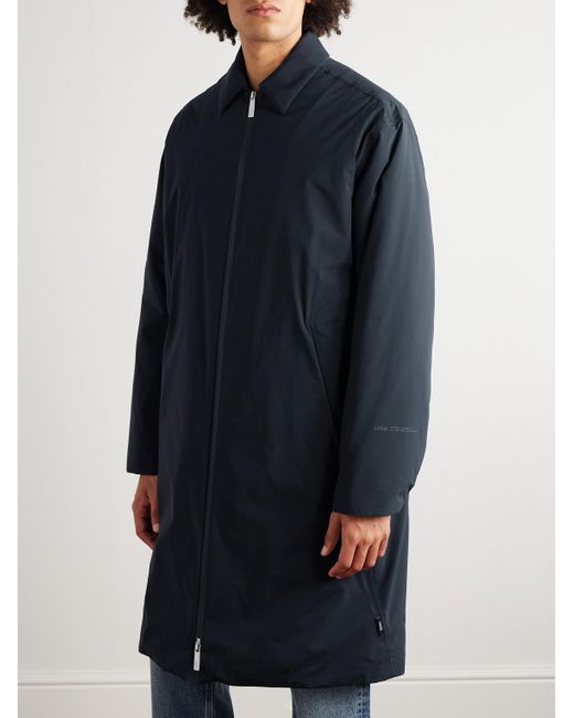Laminar Blue Padded Shell Car Coat for men