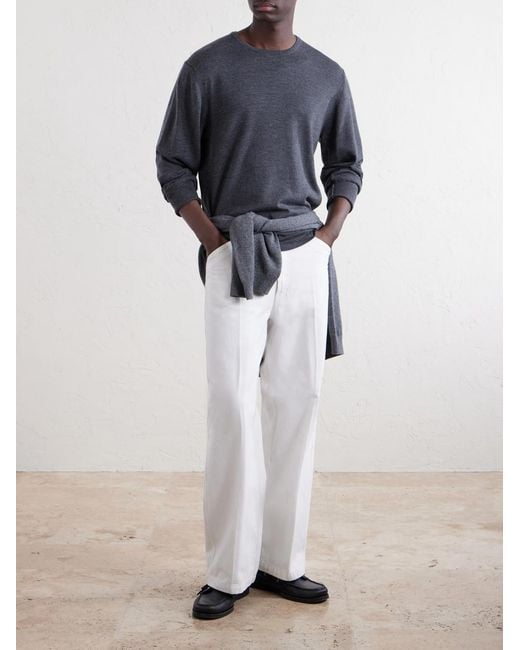 Officine Generale Blue Nina Merino Wool Sweater for men
