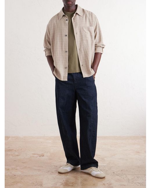 FRAME Natural Checked Woven Shirt for men