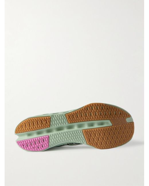 On Shoes Green Cloudsurfer Next Z5 Rubber-Trimmed Recycled-Mesh Sneakers for men