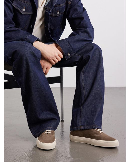 Morjas Brown Deck Suede Sneakers for men