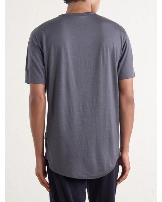 Orlebar Brown Blue Ob-t Wool-jersey T-shirt for men