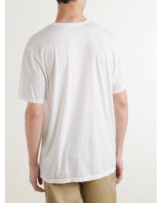 James Perse White Luxe Lotus Slim-Fit Cotton-Jersey T-Shirt for men
