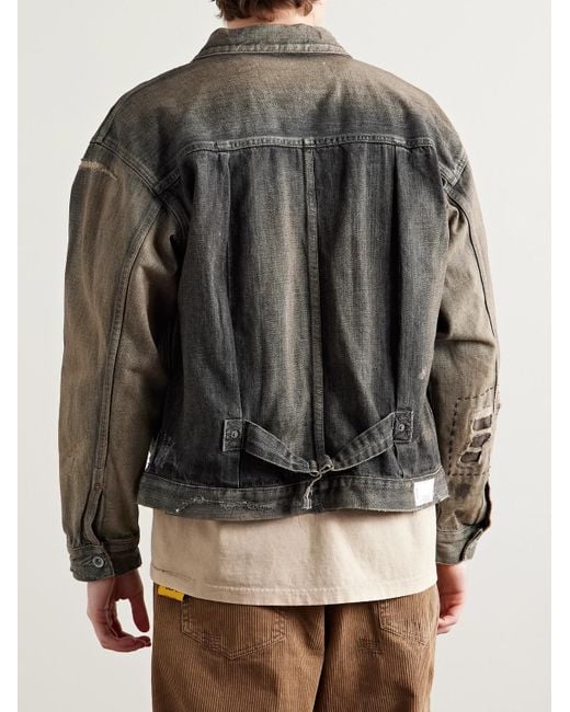 Neighborhood Gray Savage Type-1 Denim Jacket for men
