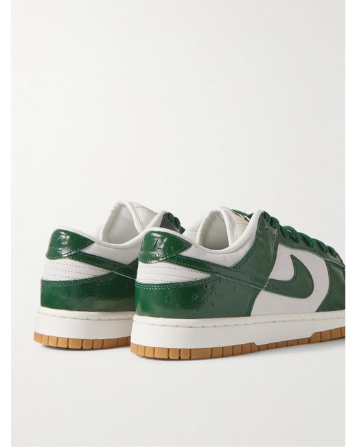 Nike Green Dunk Low Lx Nbhd Leather Sneakers for men