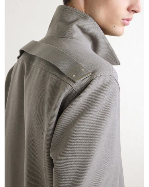 Rick Owens Gray Brad Wool-Drill Jacket for men
