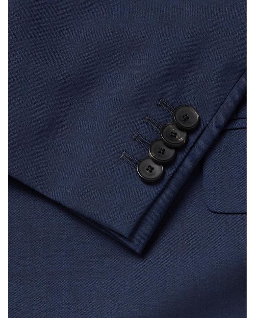 Mr P. Blue Regular-Fit Wool-Blend Suit Jacket for men