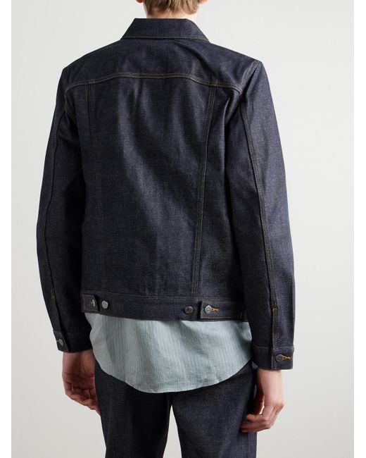 Selvedge Denim Jacket di A.P.C. in Blue da Uomo