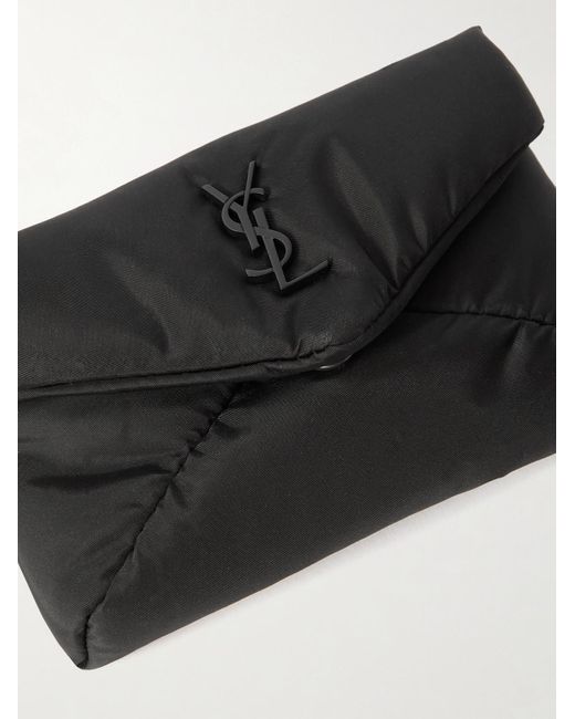 Pochette Trapuntata di Saint Laurent in Black da Uomo