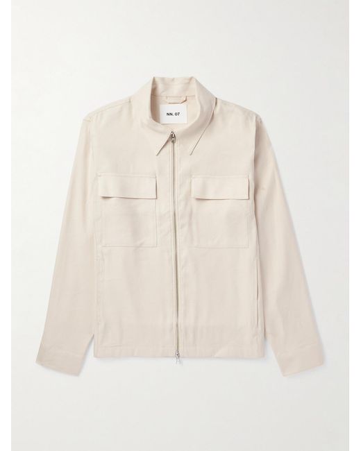 NN07 Natural Alban 1808 Lenzing Ecovero And Linen-Blend Jacket for men
