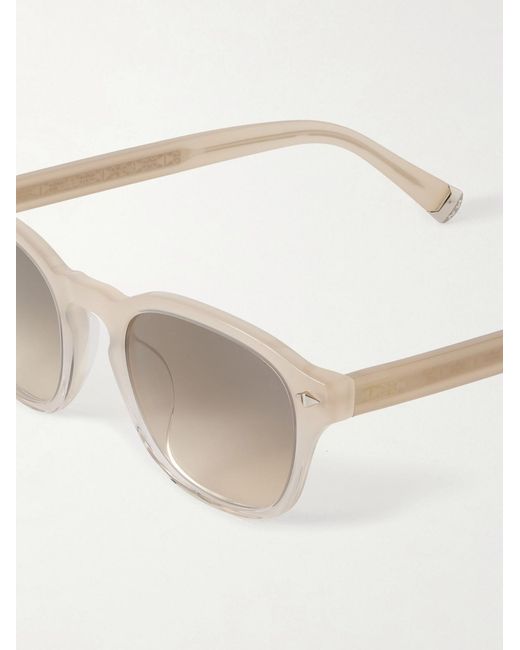 Brunello Cucinelli Natural Round-Frame Acetate Sunglasses for men