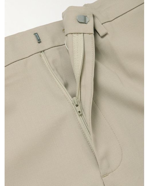 Theory Natural Mayer Tapered Wool-Blend Suit Trousers for men