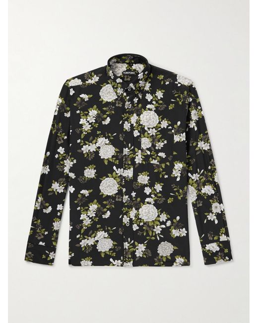 Tom Ford Black Silk Shirt for men