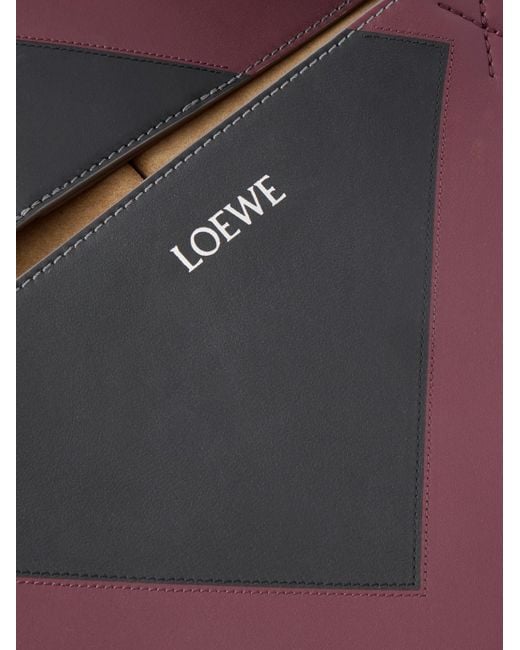 Loewe White Albers Puzzle Fold Xl Panelled Leather Tote Bag for men