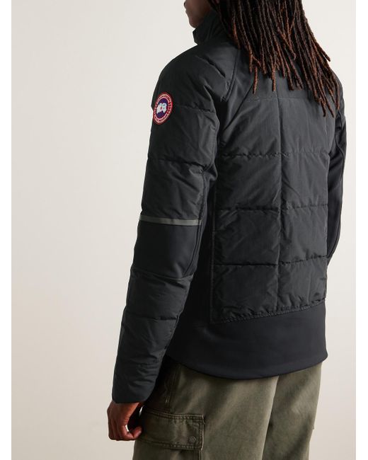 Canada Goose Black Hybridge® Stretch Jersey-panelled Cordura® Down Jacket for men