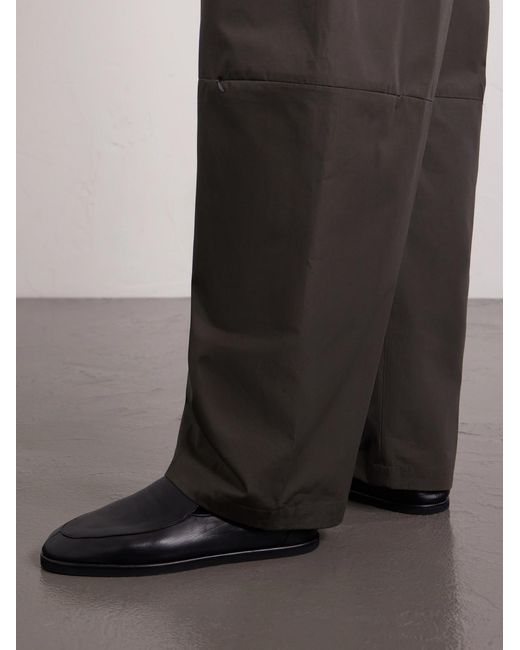 Barrel-Leg Cotton Trousers di Amomento in Green da Uomo