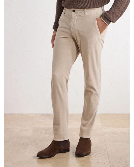 Slowear Natural Straight-Leg Cotton-Blend Corduroy Trousers for men
