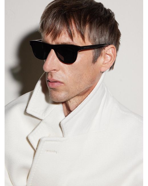 Saint Laurent Black Square-Frame Acetate Sunglasses for men