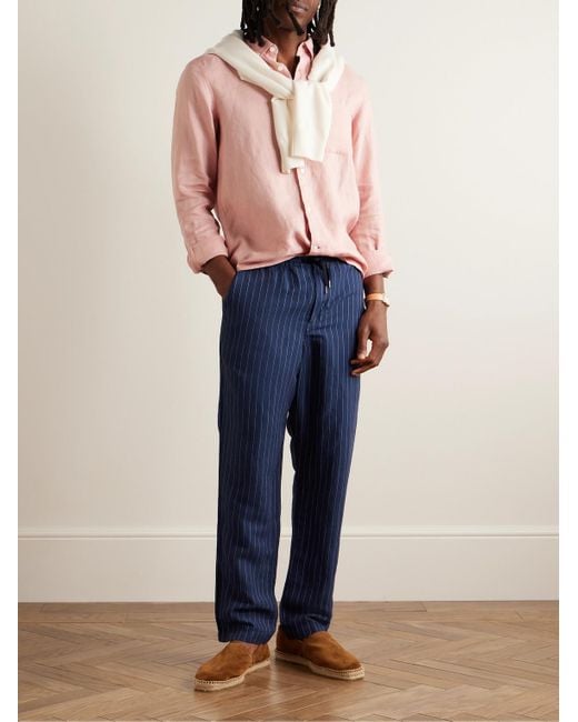 Polo Ralph Lauren Blue Prepster Slim-fit Striped Linen for men