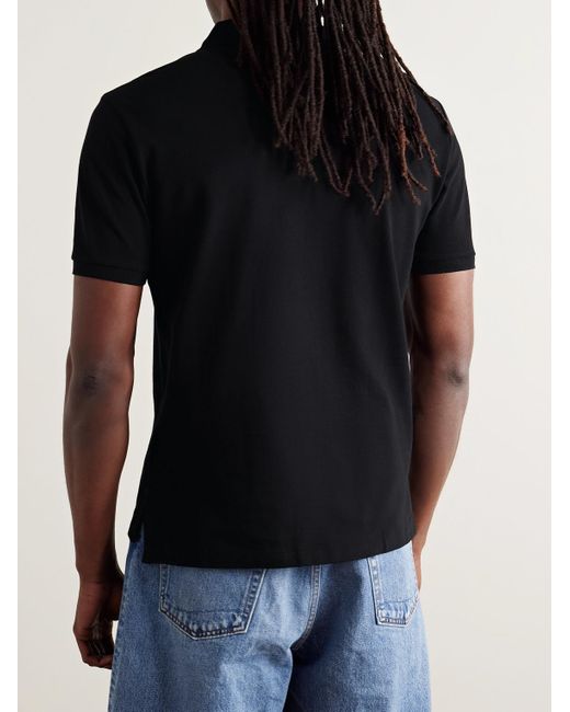 Polo Ralph Lauren Black Slim-Fit Cotton-Piqué Polo Shirt for men