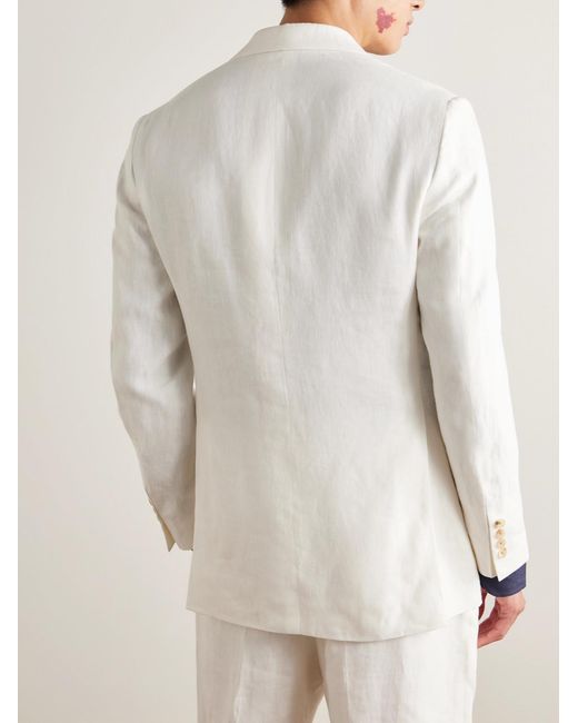 Richard James Natural Chapman Linen Suit Jacket for men