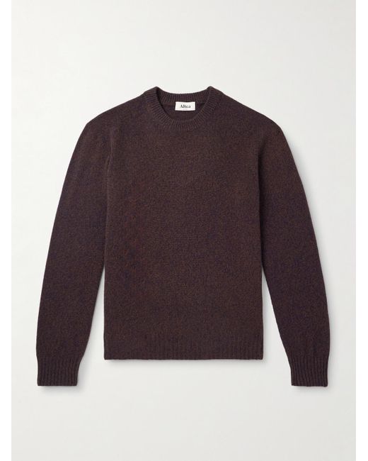 Altea Purple Wool And Cashmere-Blend Sweater for men