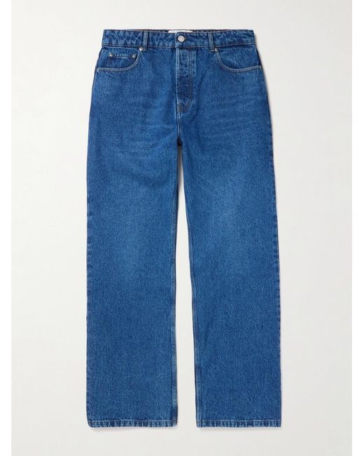 AMI Blue Wide-Leg Jeans for men