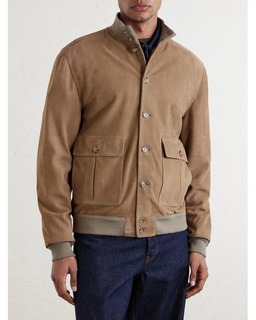Valstar Brown Ino Suede Jacket for men