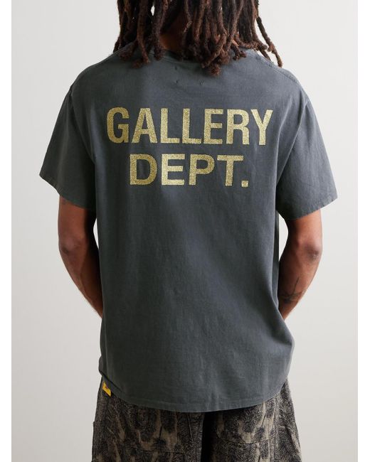 GALLERY DEPT. Horrors T-Shirt aus Baumwoll-Jersey mit Print und Glitter-Finish in Gray für Herren