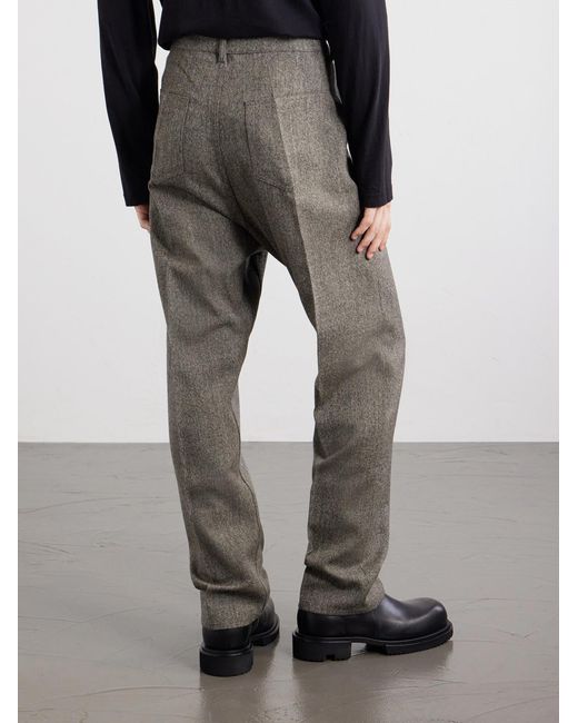 Rick Owens Gray Joris Cotton-blend Twill Trousers for men