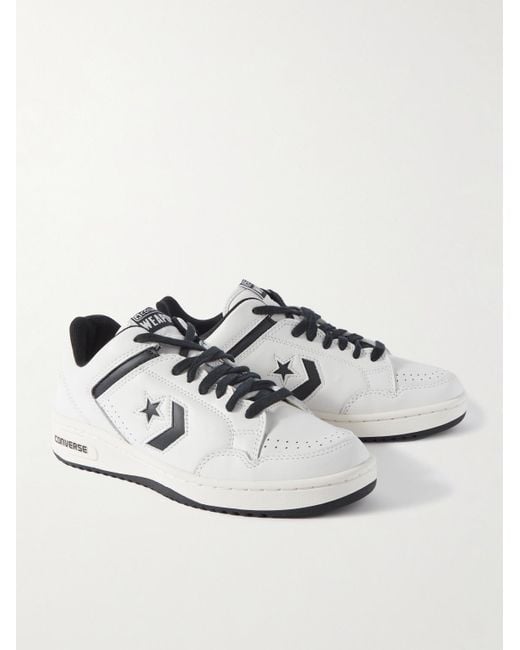 Converse White Weapon Leather Sneakers for men
