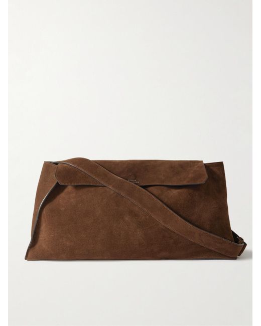 Studio Nicholson Brown Shiboru Suede Messenger Bag for men