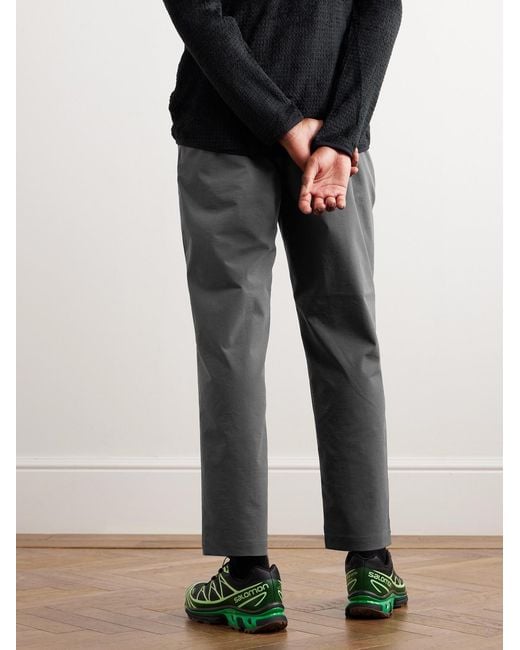 Goldwin Gray Straight-leg Belted Shell Trousers for men