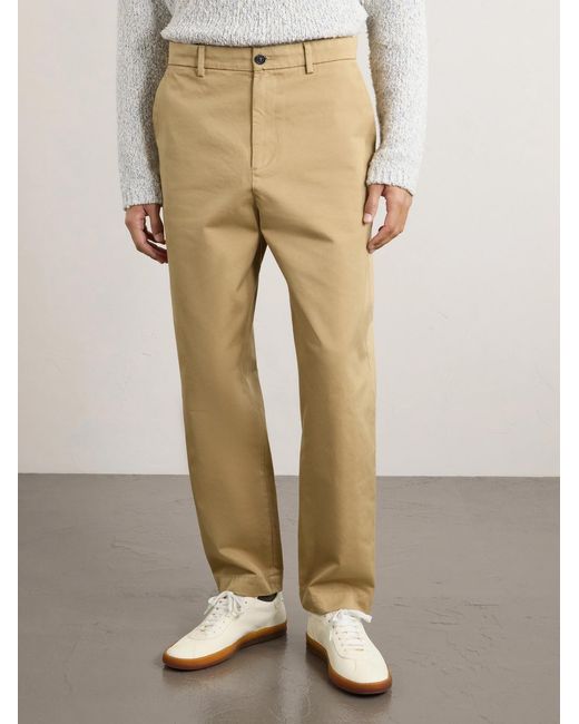 Barena Natural Straight-leg Cotton-gabardine Trousers for men