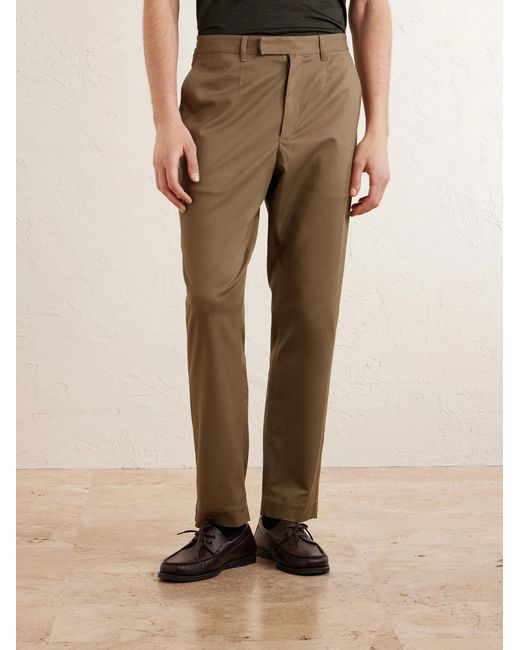 James Purdey & Sons Natural Straight-Leg Stretch-Lyocell Twill Chinos for men