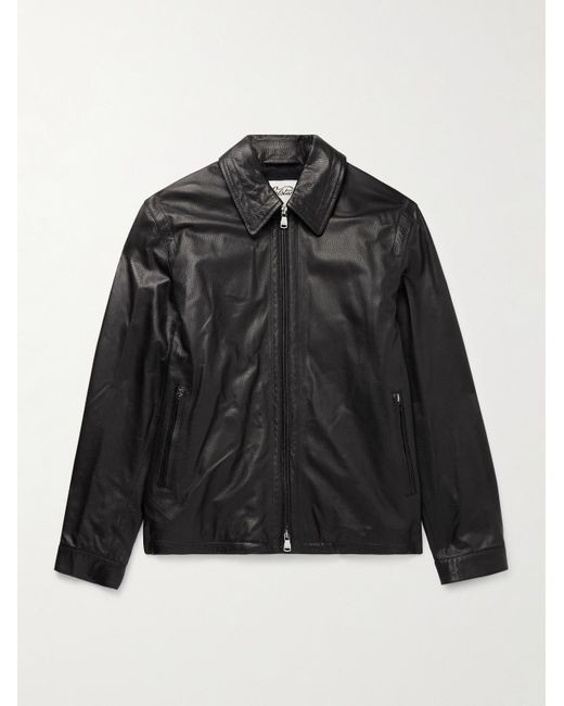 Duke Leather Jacket di Valstar in Black da Uomo